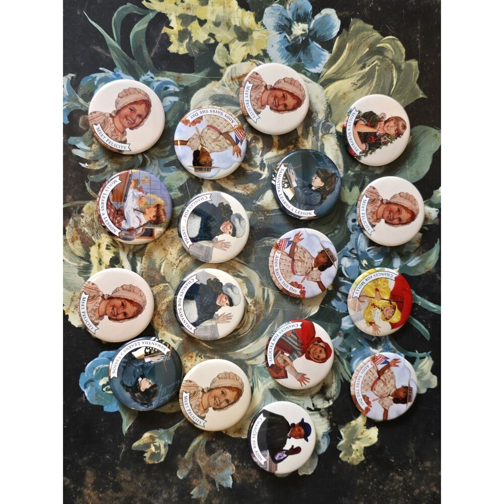 Vintage American Girl Doll Buttons Lot Of 17